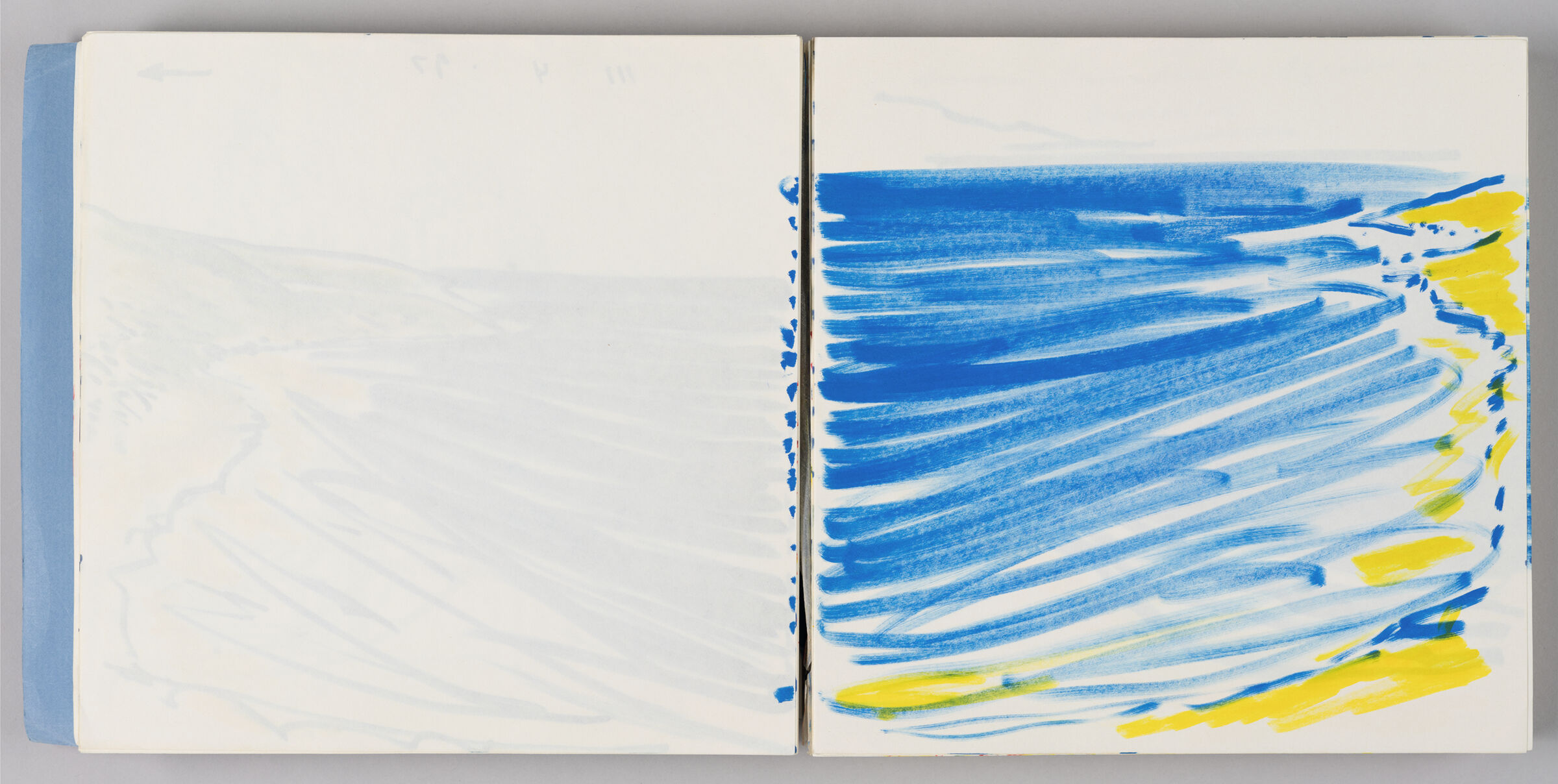 Untitled (Bleed-Through Of Previous Page, Left Page); Untitled (Essaouira Beach, Right Page)