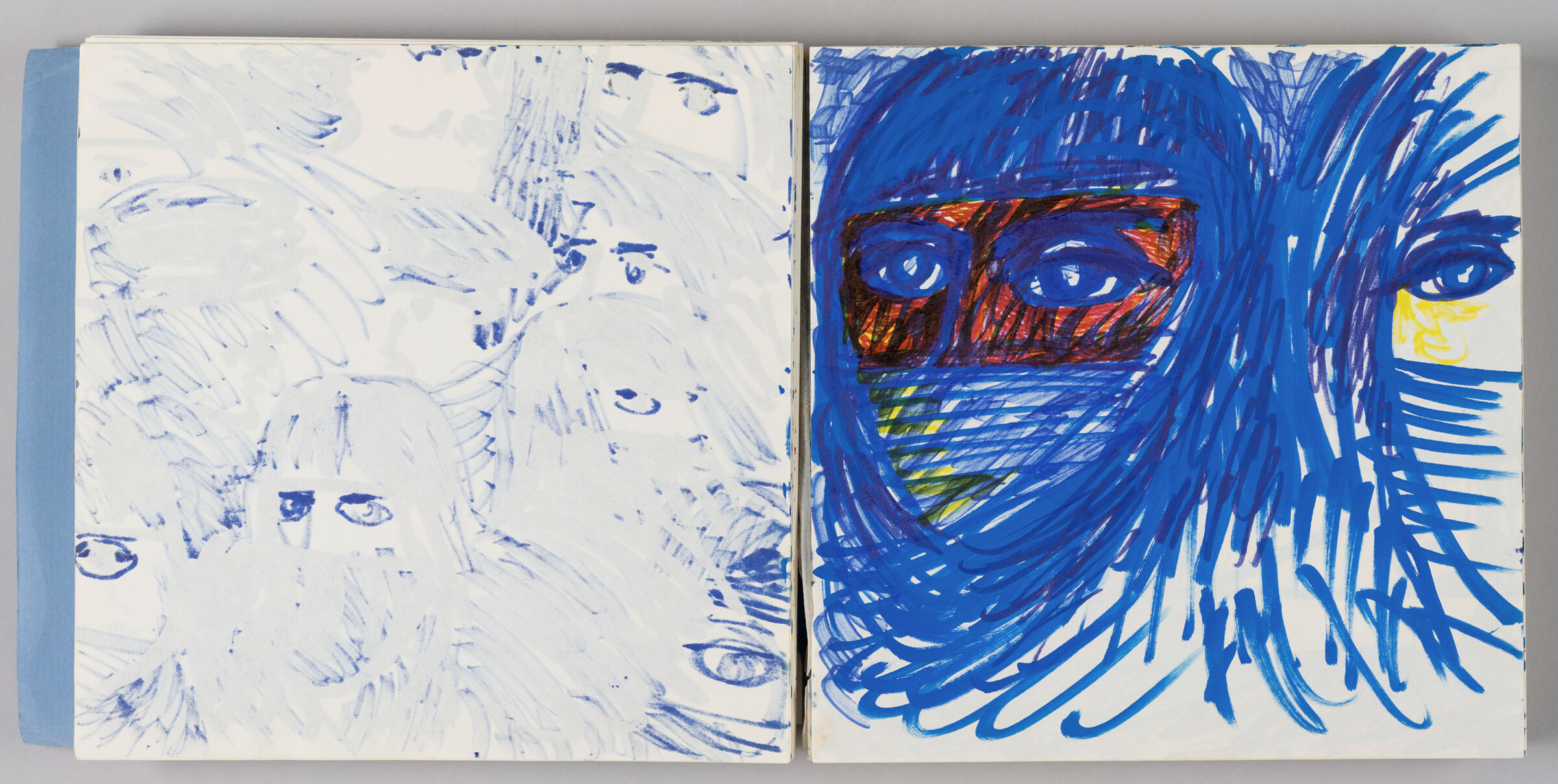 Untitled (Bleed-Through Of Previous Page, Left Page); Untitled (Faces Of Women At 