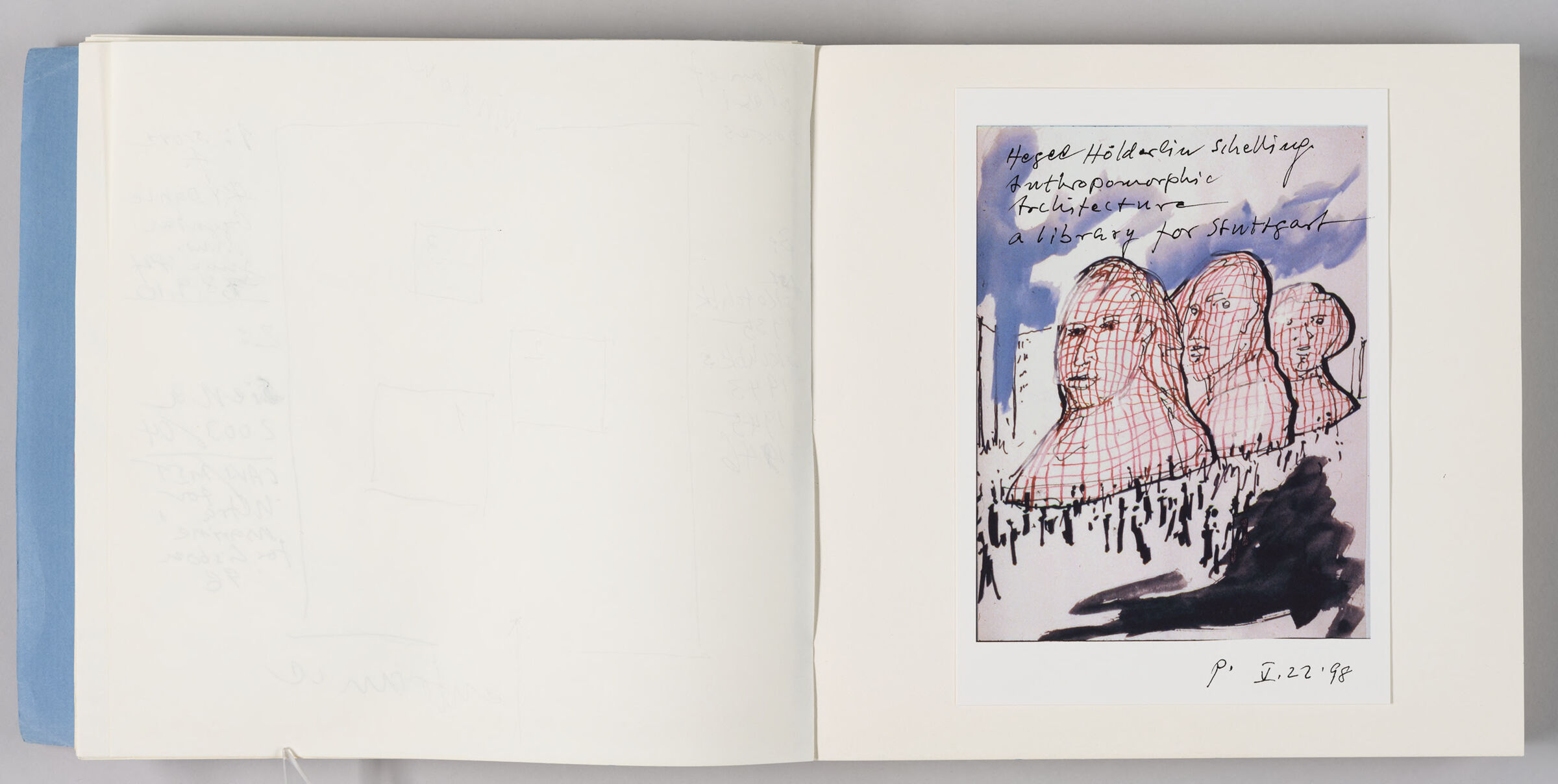 Untitled (Blank, Left Page); Untitled (Blank Back Endpaper, Right Page)
