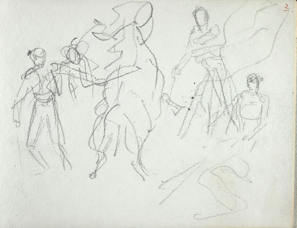 Sketches From A Bullfight (Recto And Verso)