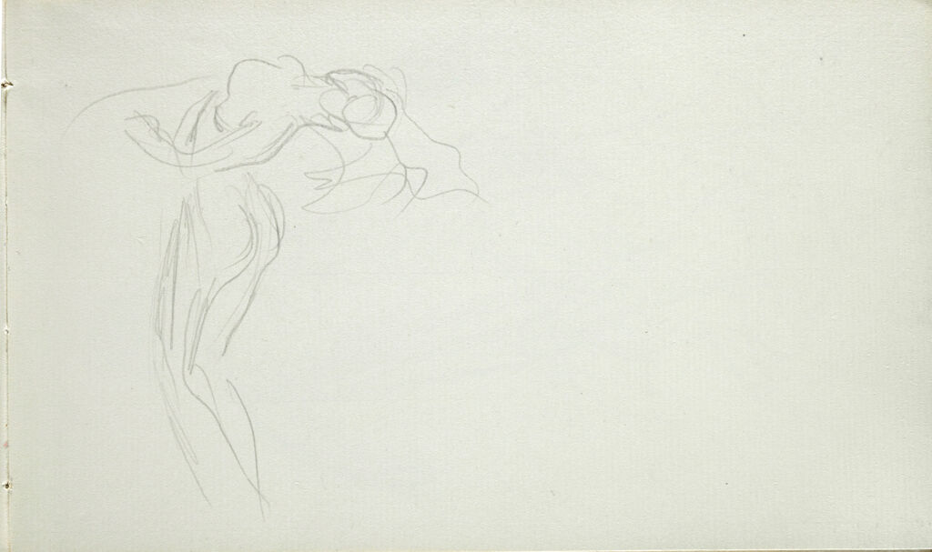 Blank Page; Verso: Sketch Of A Dancing Woman