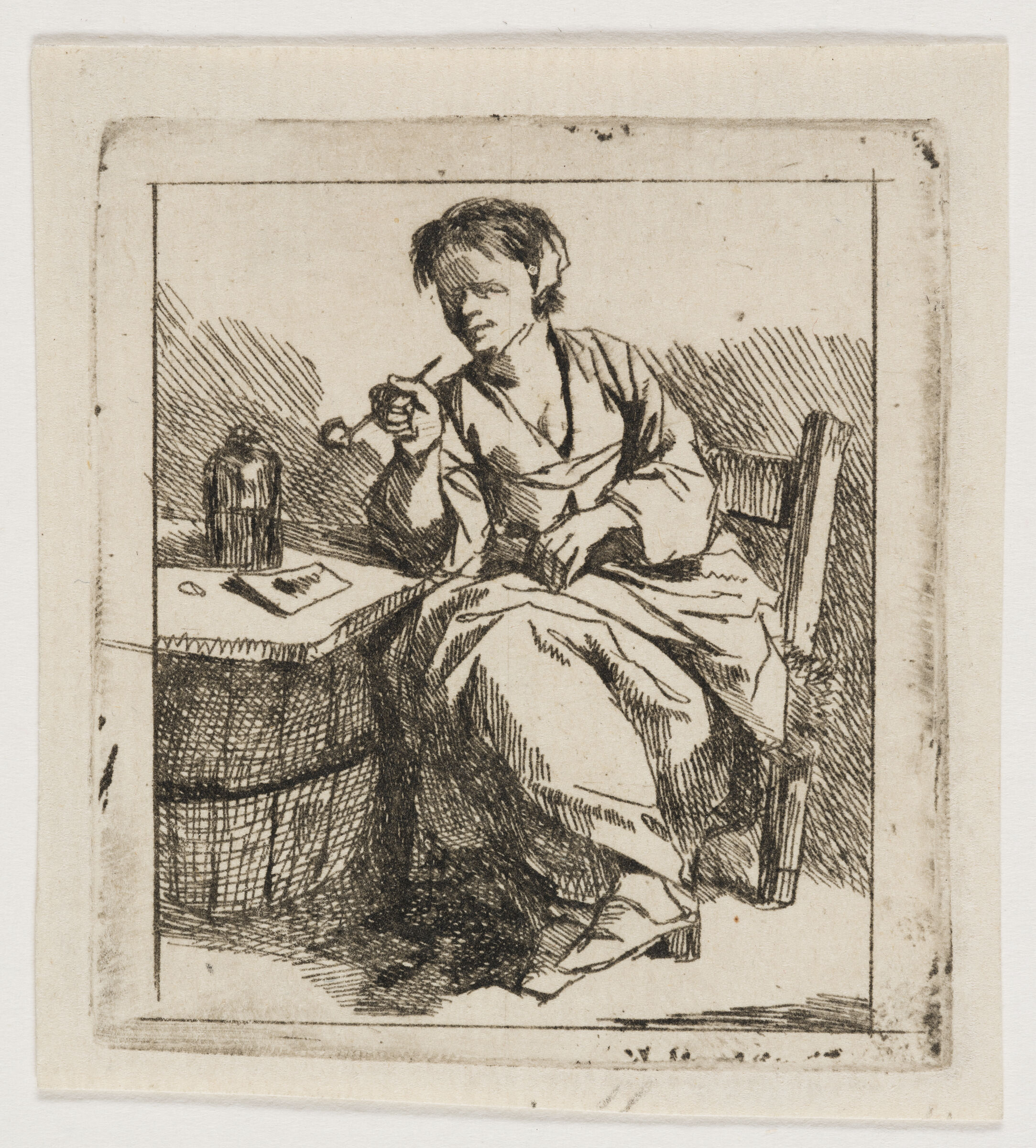A Woman Smoking