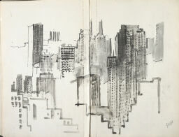 Manhattan Skyline (Recto And Verso)