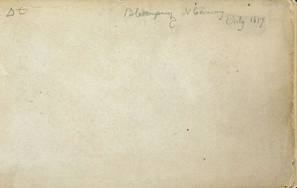 Inscription; Verso: Blank Page