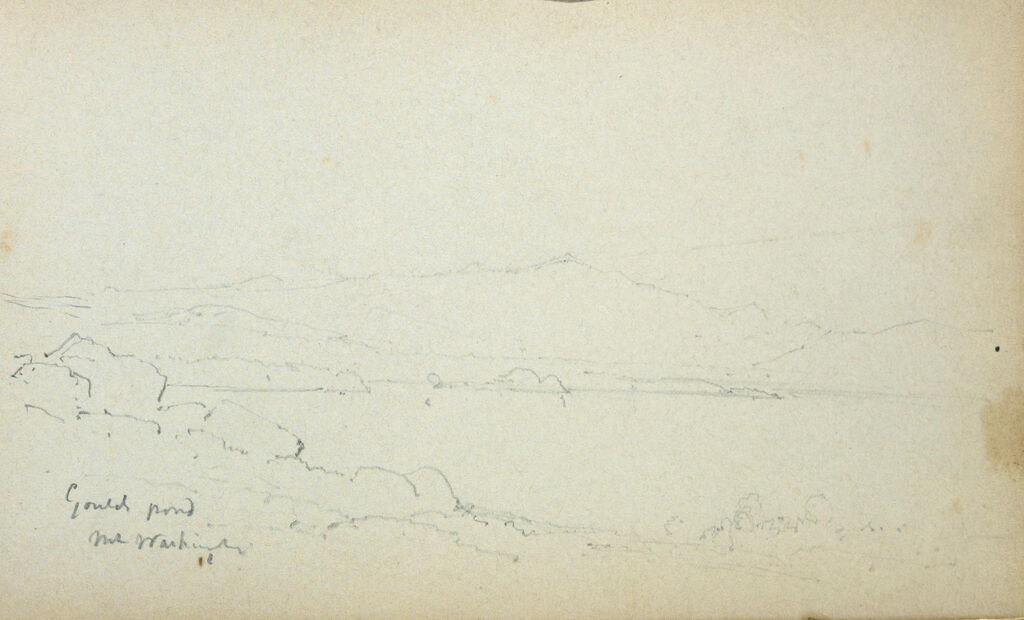 Gould Pond, New Hampshire; Verso: Blank Page