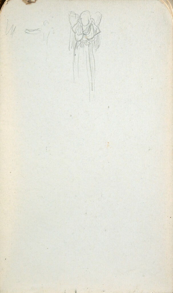 Blank Page; Verso: Female Figure