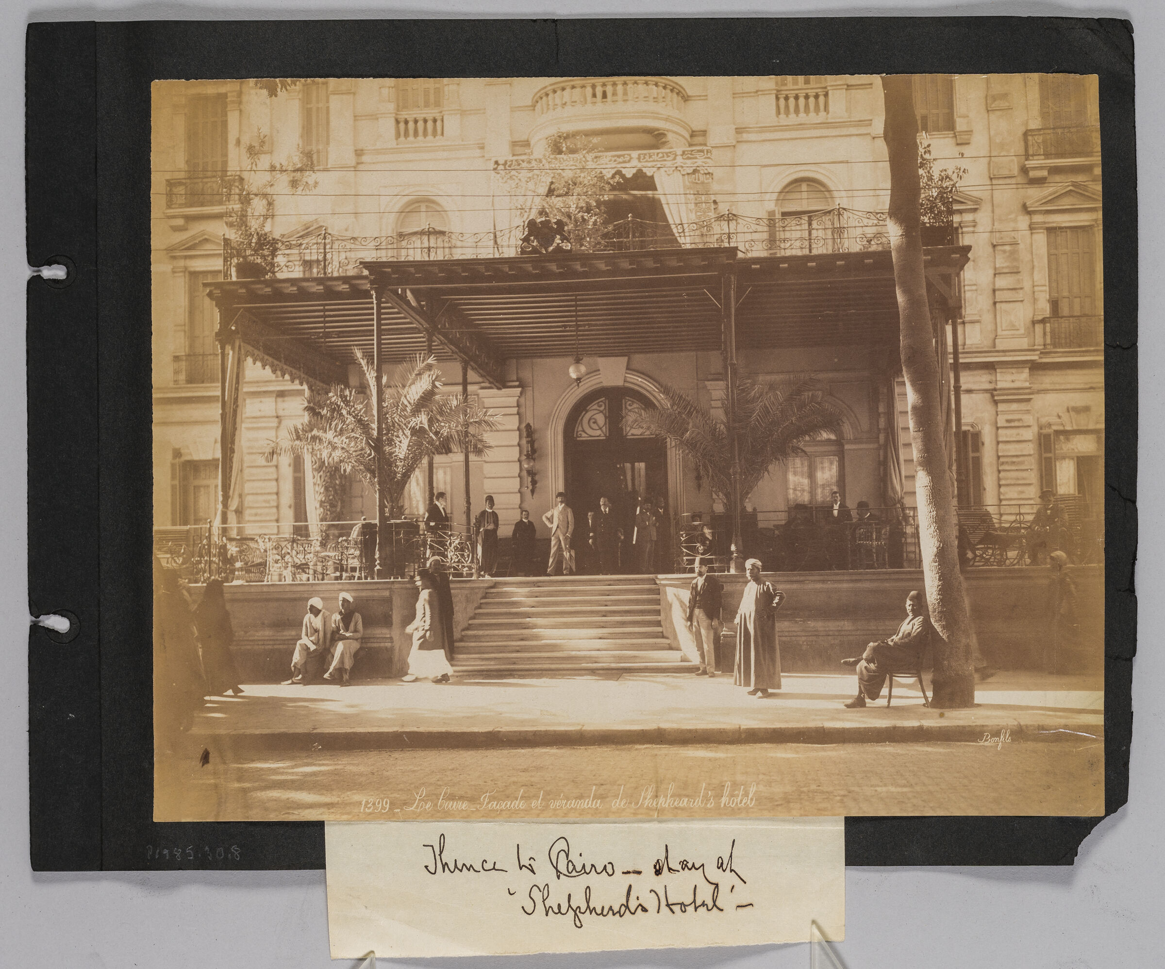 Cairo, Facade And Veranda At Shepheard's Hotel