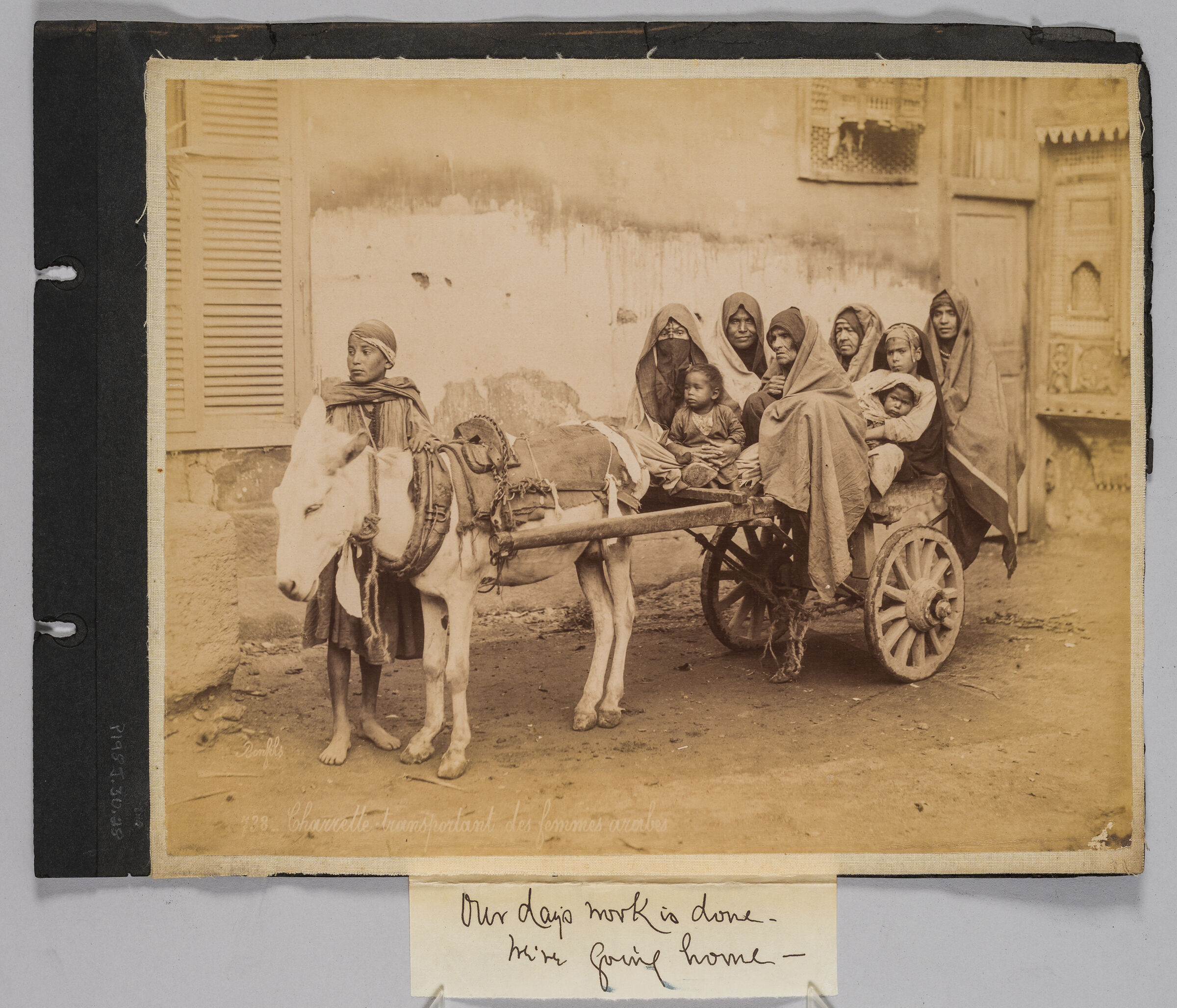 Cart Transporting Arab Women