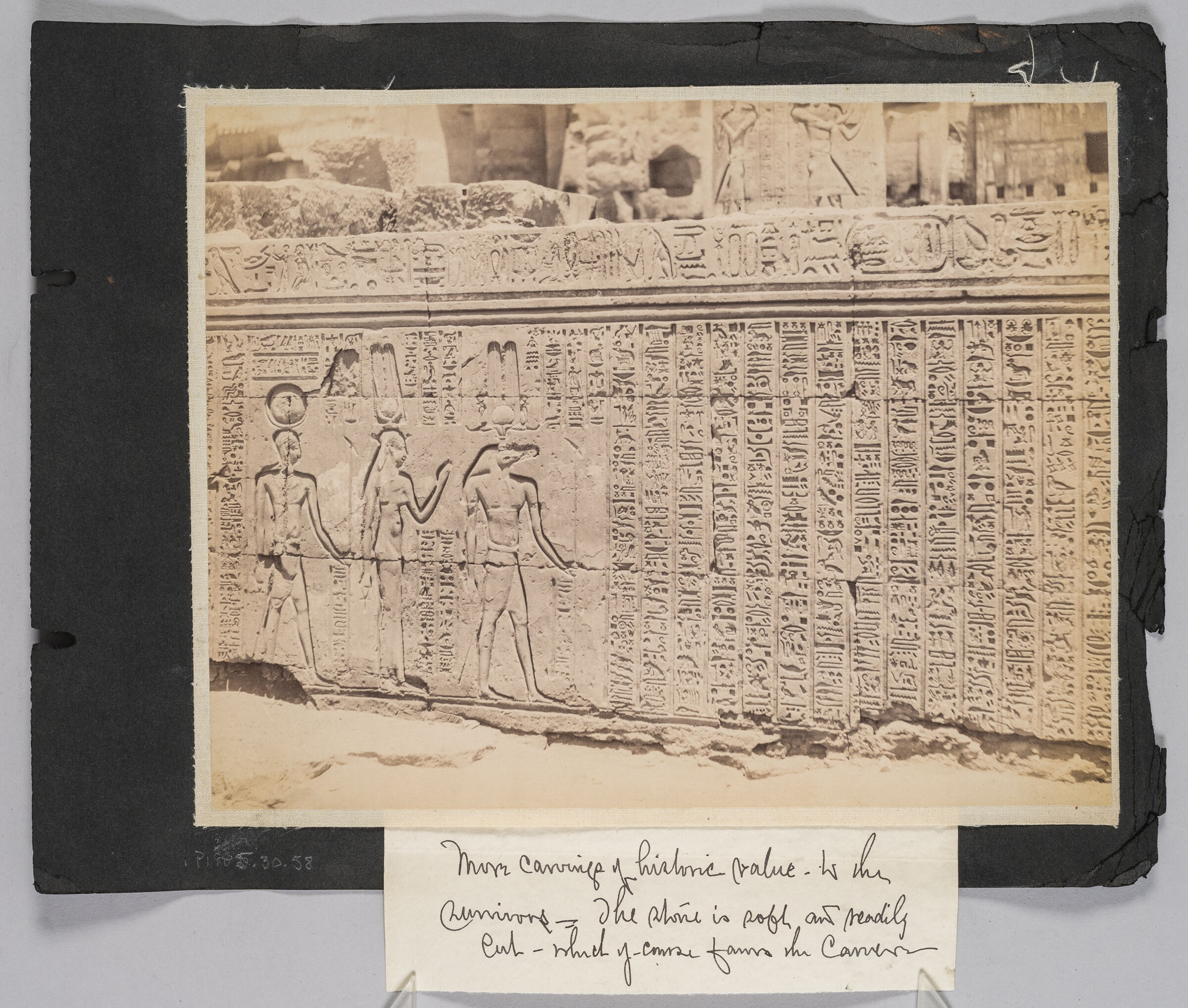 Untitled (Wall With Frieze And Hieroglyphics)
