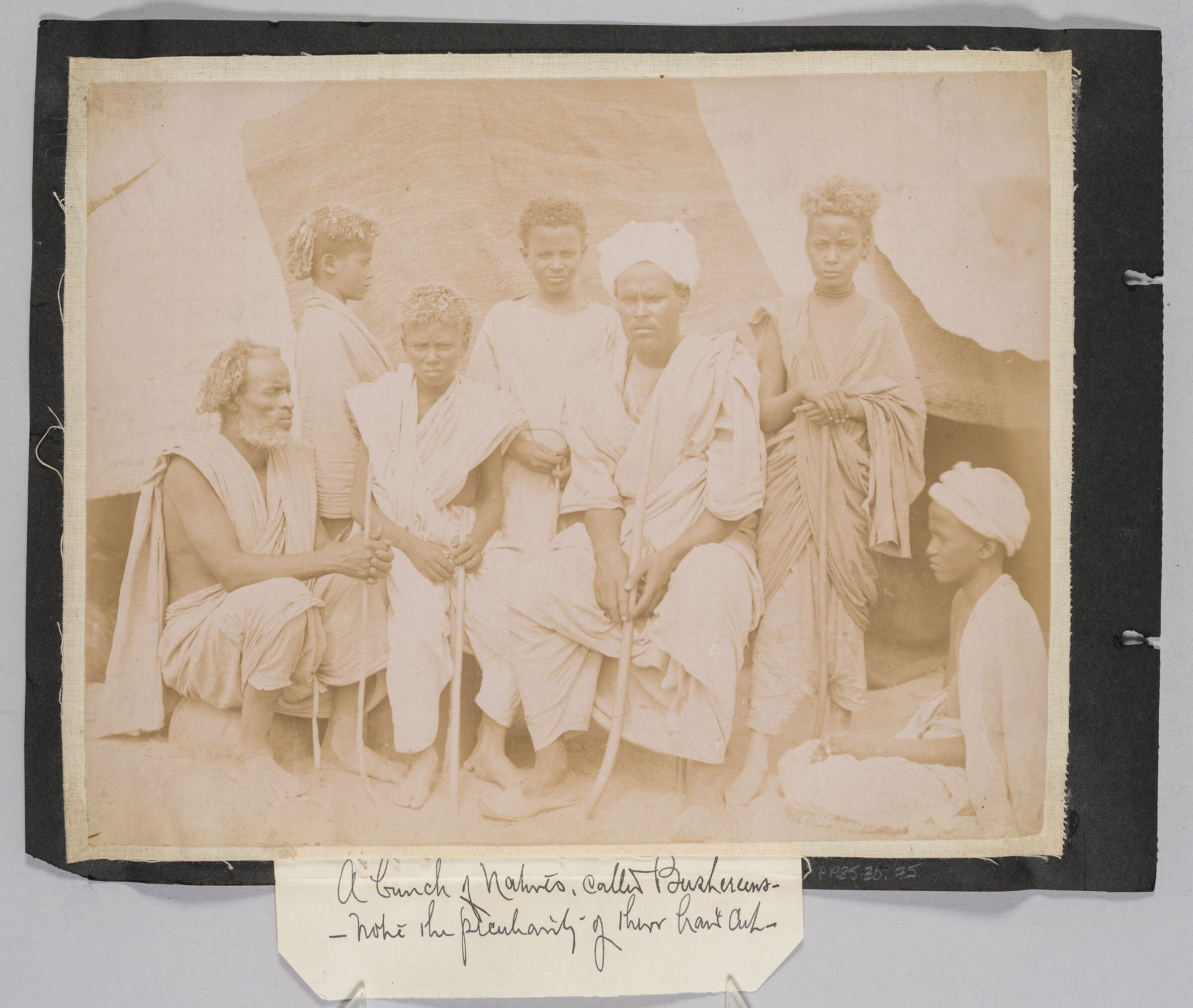 Untitled (Group Of Seven People In Native Dress)