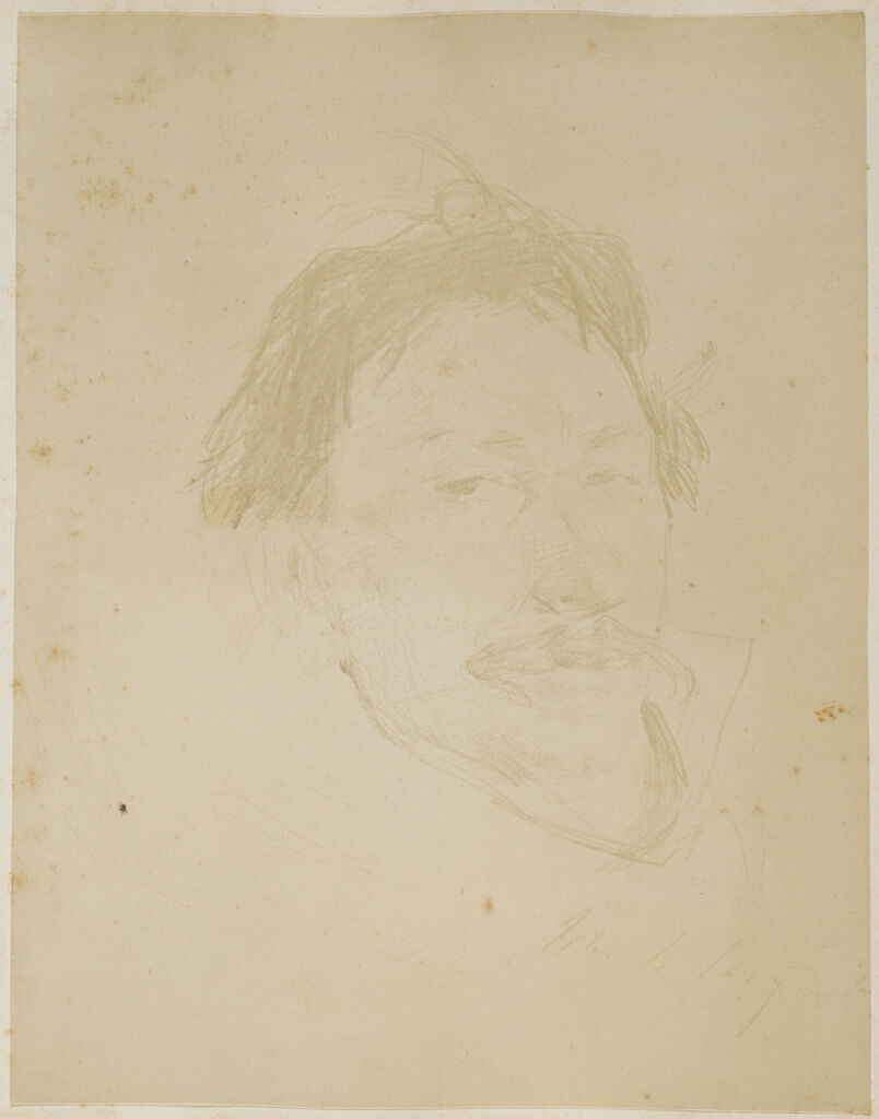 Photograph Of A Drawing Of A Man By John Singer Sargent