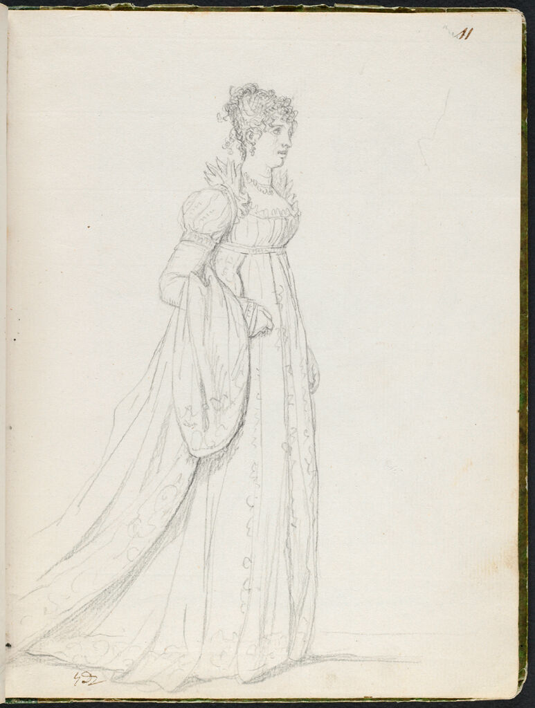 Pauline Bonaparte, The Princess Borghese; Verso: Blank Page