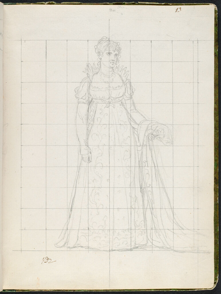 Julie Clary, The Princess Joseph; Verso: Faint Bust-Length Profile Portrait Of A Man In Eighteenth-Century Dress