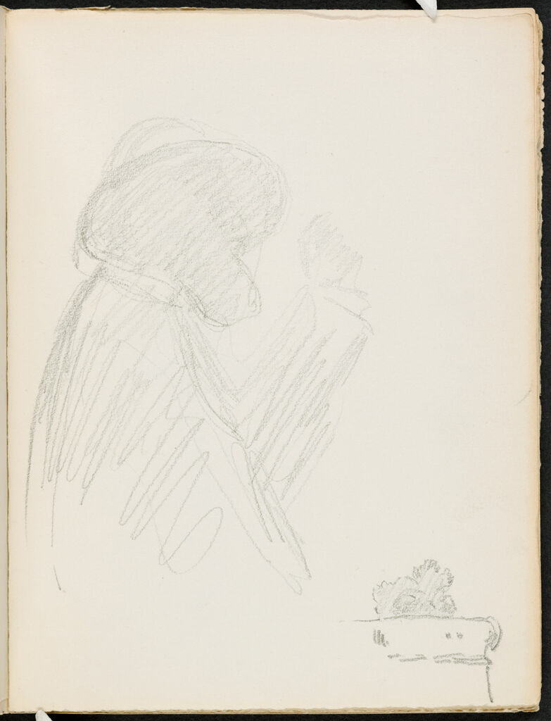 Sketch Of A Figure; Verso: Blank Page