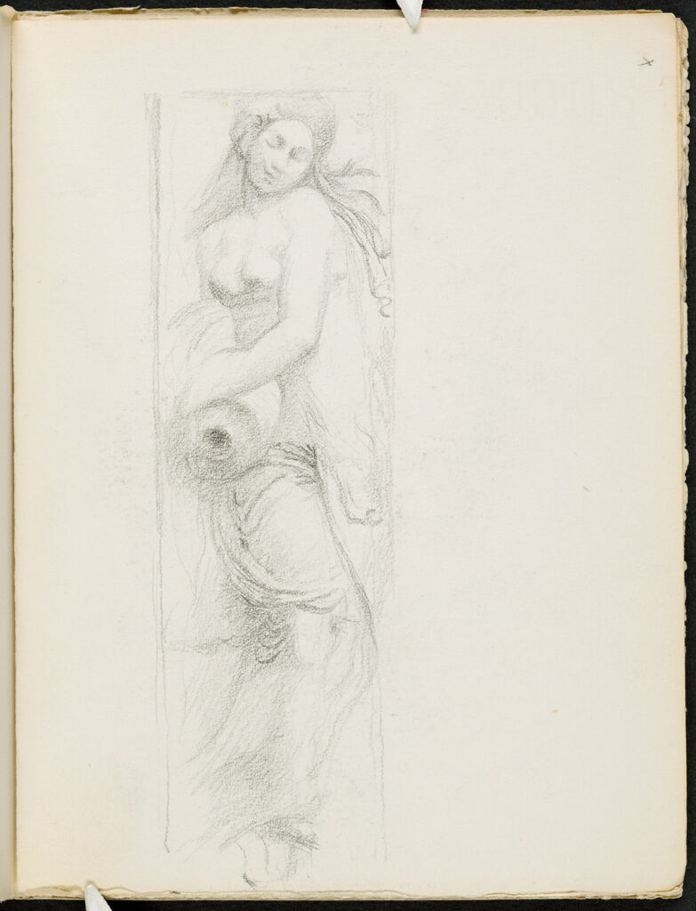 Copy Of A Figure From Jean Goujon's Fountain Of The Innocents In Paris; Verso: Blank Page