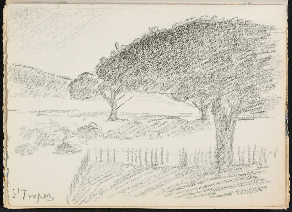 View Of St. Tropez; Verso: Blank Page