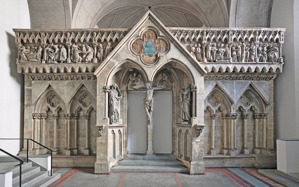 Replica Of The West Choir Screen (C. 1250) In Naumburg Cathedral, Germany