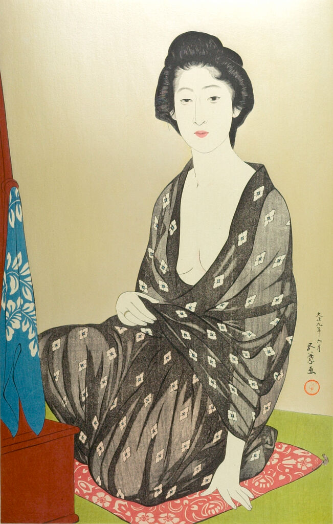 Woman In Summer Kimono