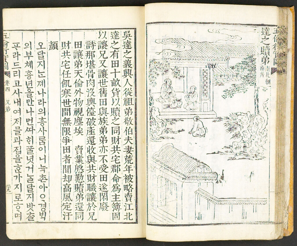 Illustrated Guide To The Exemplars Of The Five Relationships Of Confucianism (O-Ryun Haeng-Sil To), Volumes 4 And 5: Brothers And Friends