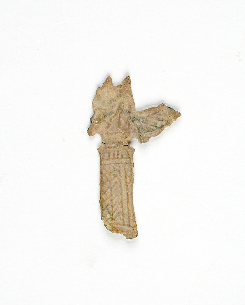 Fragmentary Votive Figurine Of A Winged Goddess