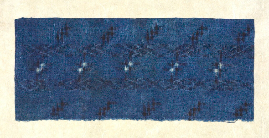 Page From Book Of Okinawan Textiles: Nafa, Okinawa Main I., Cotton, Ordinary Cloth
