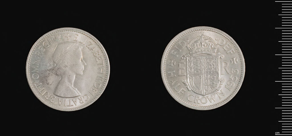 British Coronation Coin: Elizabeth Ii, Half Crown