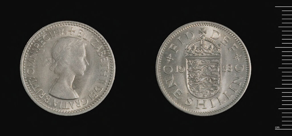 British Coronation Coin: Elizabeth Ii, One Shilling