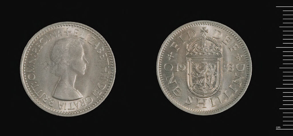 British Coronation Coin: Elizabeth Ii, One Shilling