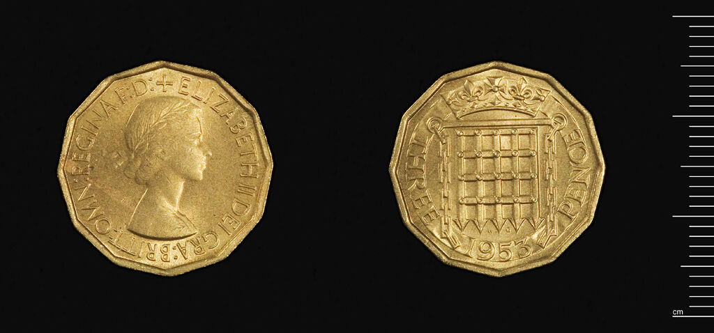 British Coronation Coin: Elizabeth Ii, Threepence