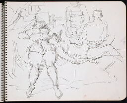 Studies Of Figures On Beach With Card Players; Verso: Studies Of Figures Sitting On Beach