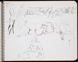 Studies Of Figures On Beach (Recto And Verso)