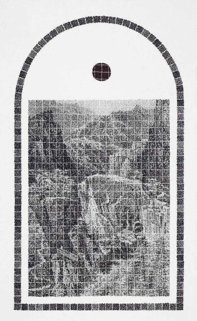 Viewing The Mountain Gorge From A Balustraded Terrace, From The Series 