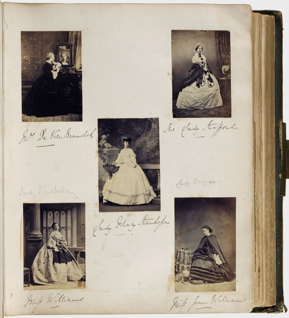 Untitled (Five Photographs, Clockwise From Top Left, Mrs. De Vere Beauclerk; The Lady Stafford; Miss Joan Williams; Miss Williams; Center, Lady Mary Stanhope)