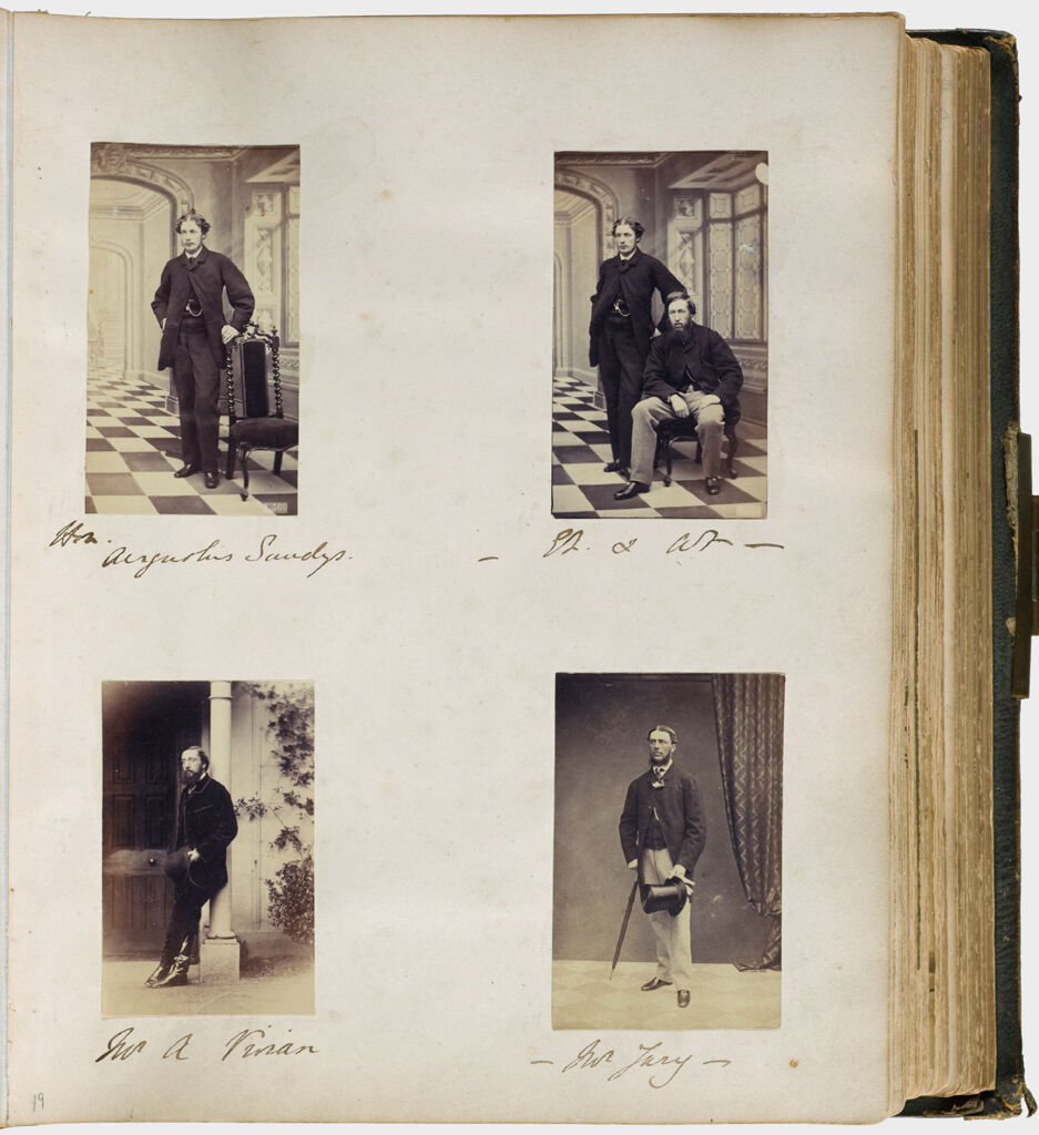 Untitled (Four Photographs, Clockwise From Upper Left, Honorable Augustus Sandys (1840-1904); Augustus Sandys With Sir Edmund Filmer (1835-1886); Mr. Jury; Mr. A. Vivian)