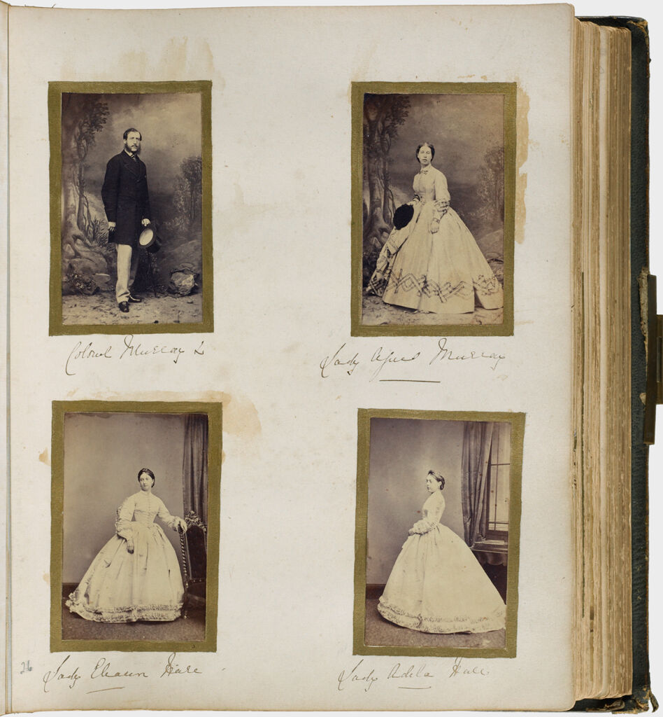 Untitled (Four Photographs, Clockwise From Upper Left, Colonel Murray; Lady Agnes(?) Murray, Lady Adela Hall Or Hale; Lady Eleanor Hall Or Hale)