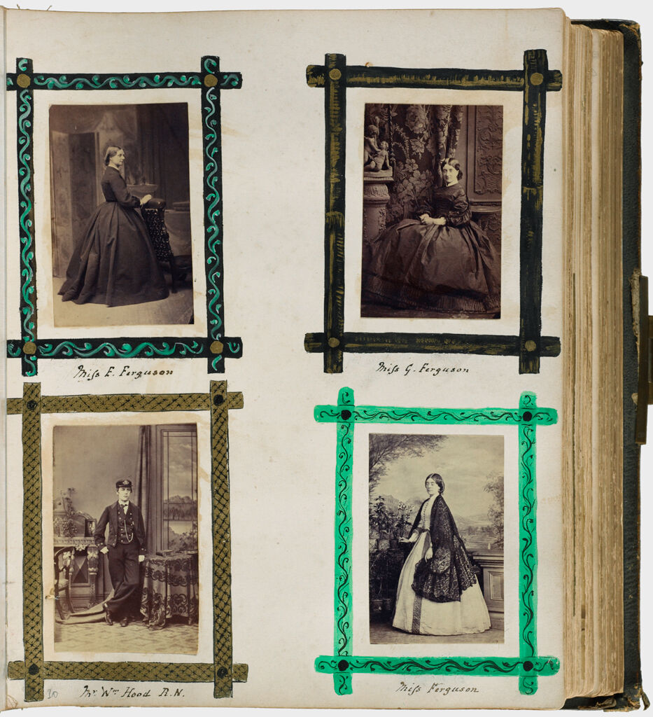 Untitled (Four Photographs, Clockwise From Upper Left, Miss E. Ferguson; Miss G. Ferguson; Miss Ferguson; Mr. Wm Hood R.n.)