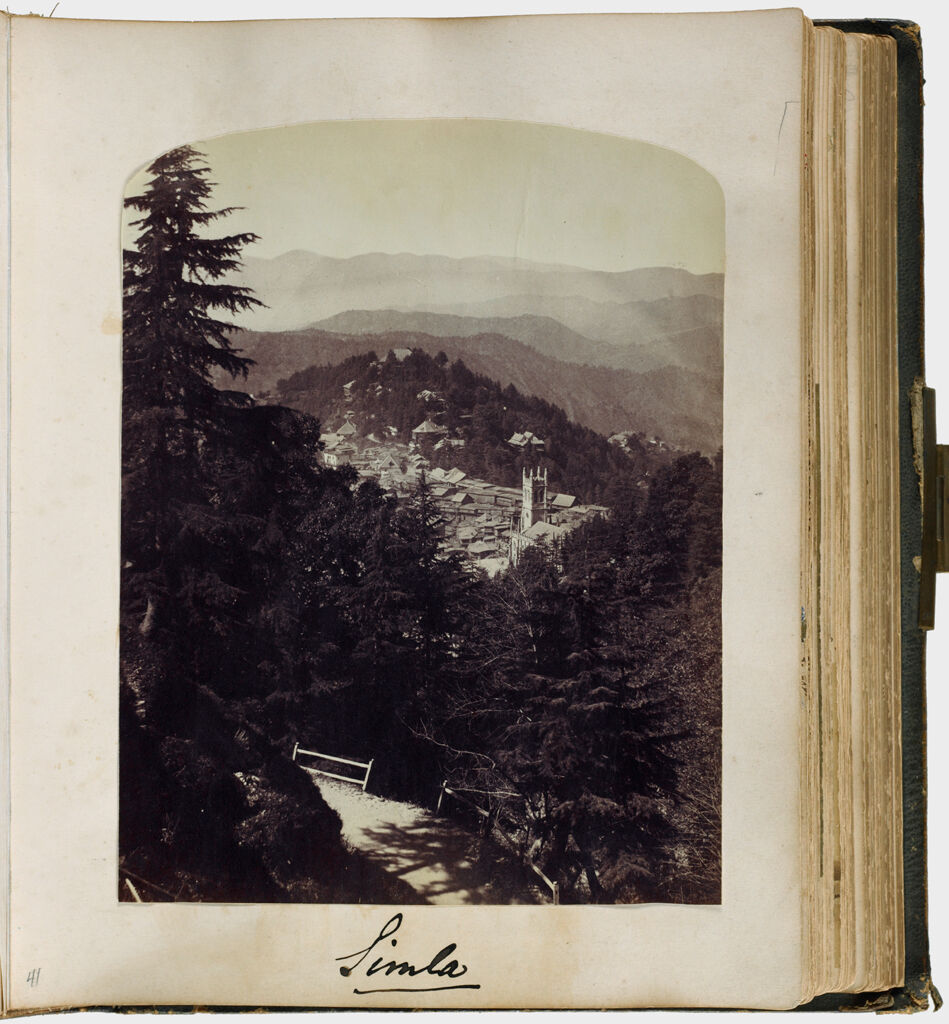 Untitled (Simla, View From Above, Christchurch Steeple Right Of Center)