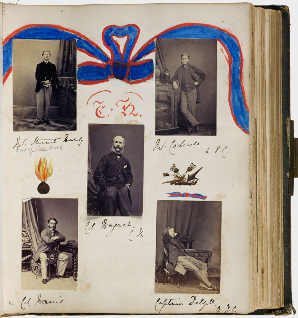 Untitled (Five Photographs, Clockwise From Upper Left, Sir Stuart Hardy; Mr. (?) A.p.c.; Captain Dalzell; Col. Merrit; Center, Col. Dysart(?) Cb))