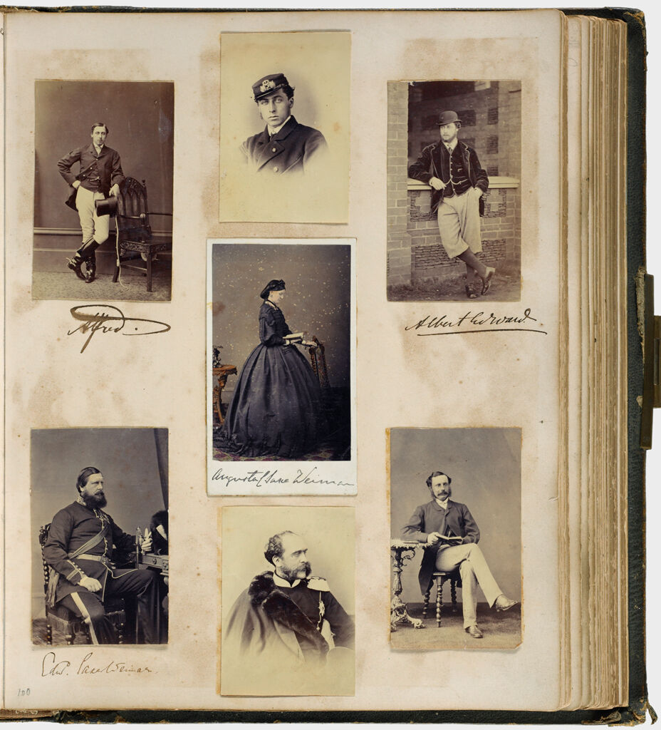Untitled (Seven Photographs, Clockwise From Upper Left, Alfred (2 Photos); Albert Edward; Unidentifed Man, Seated Holding Book; Unidentified Man In Uniform; Edward Saxe-Weimar, Center, Augusta Of Saxe Weimar)