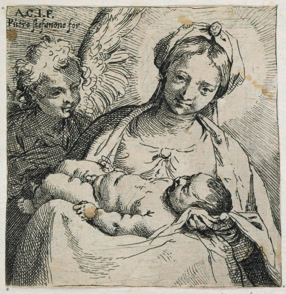 Madonna And Child With An Angel