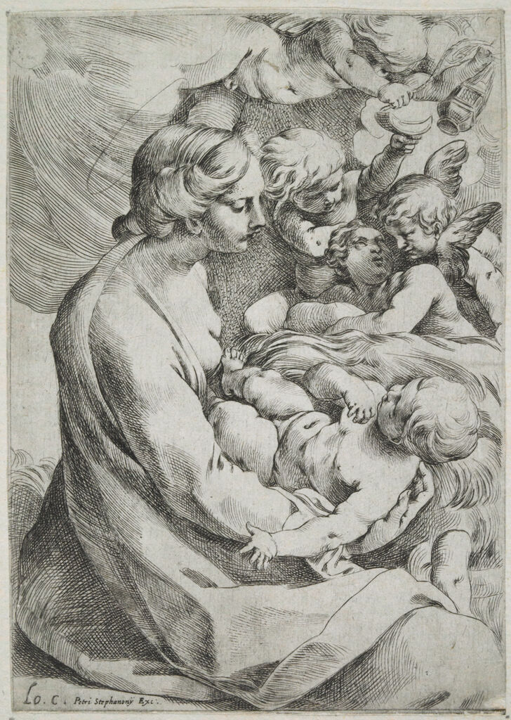 Madonna And Child With Angels
