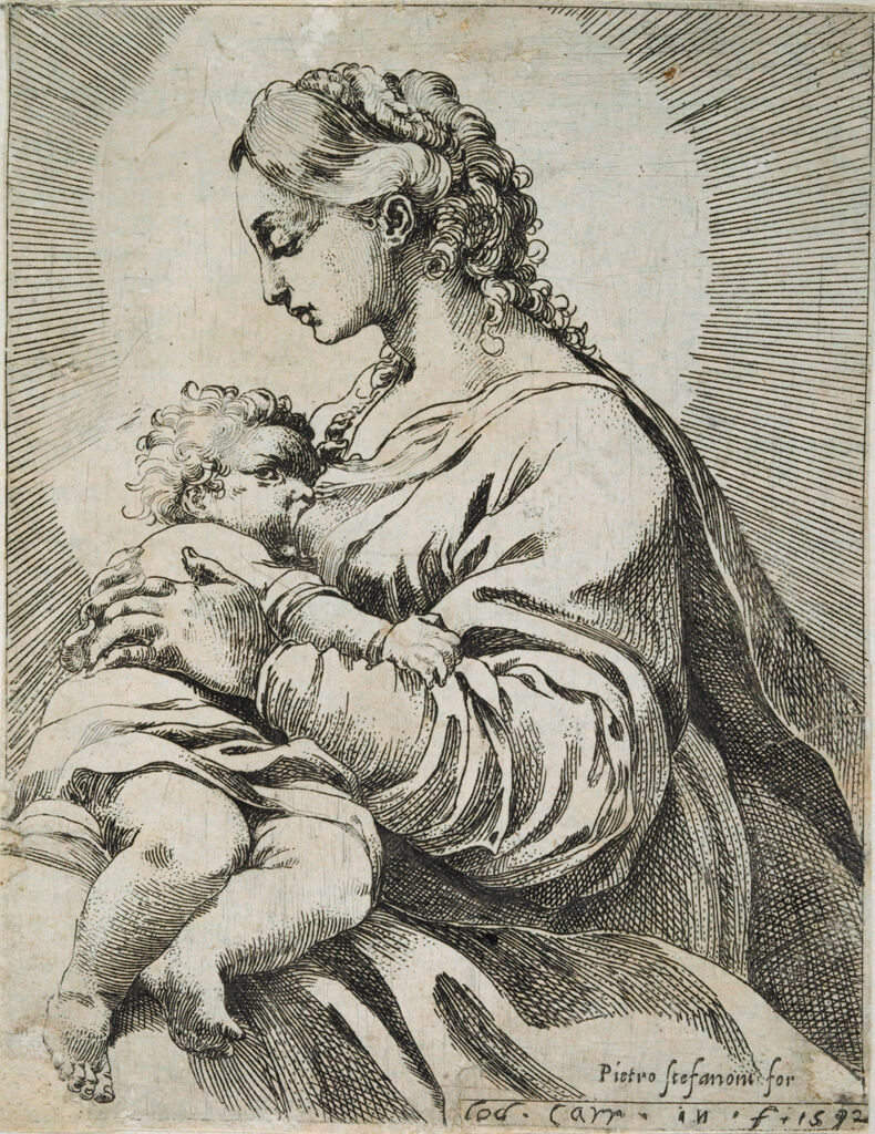 Madonna Nursing The Christ Child
