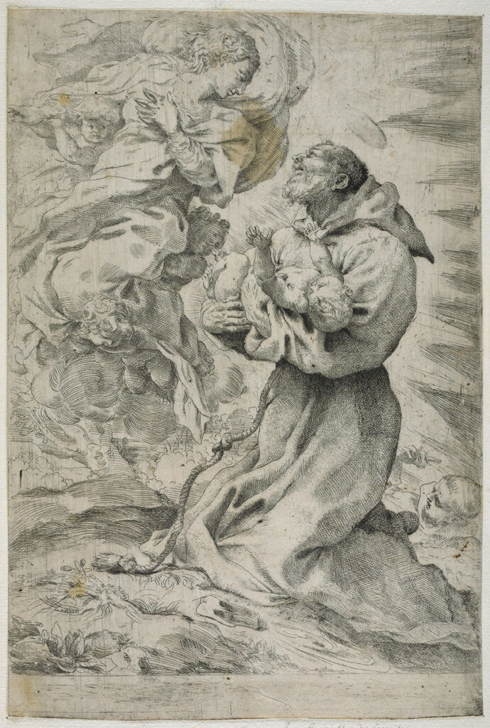 Saint Francis Receiving The Christ Child From The Virgin