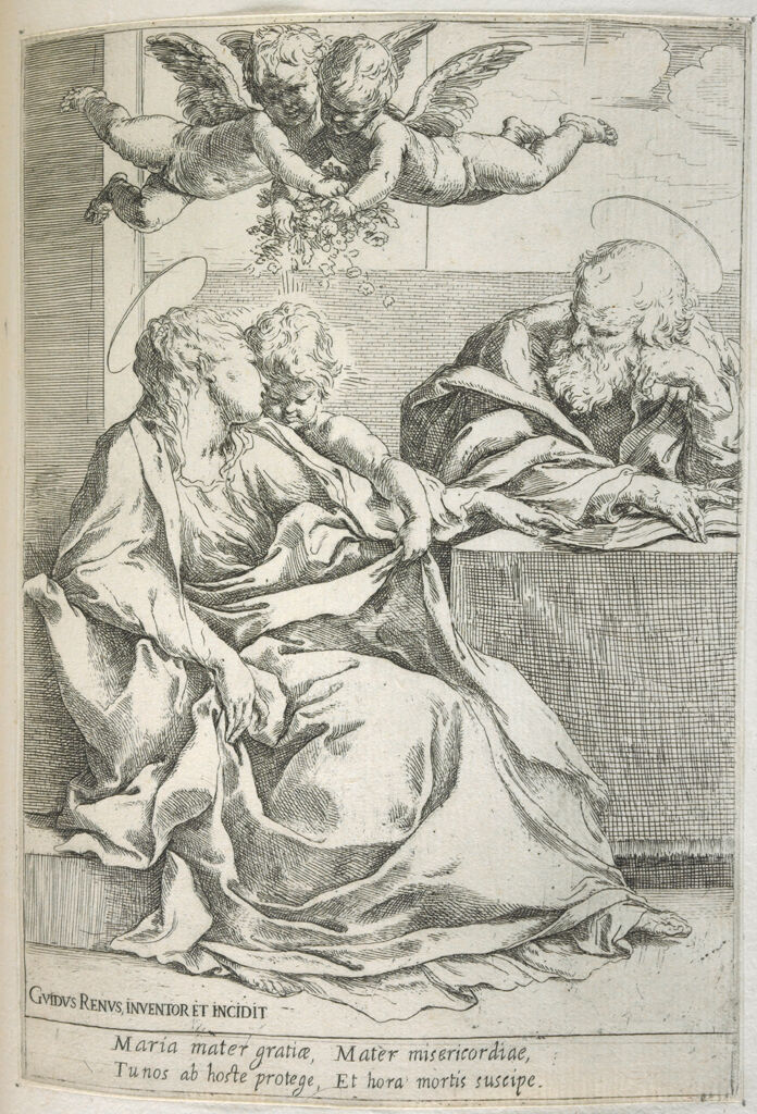 The Holy Family With Two Angels