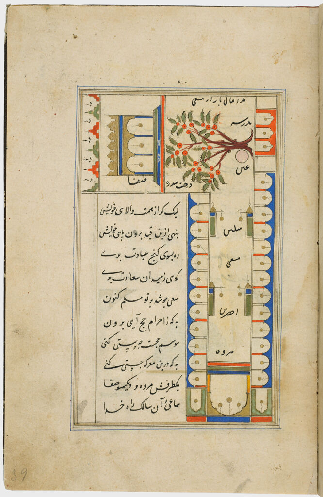 Paintings With Text (Recto And Verso), Folio 22 From A Manuscript Of A Majmu`a Of Persian Texts