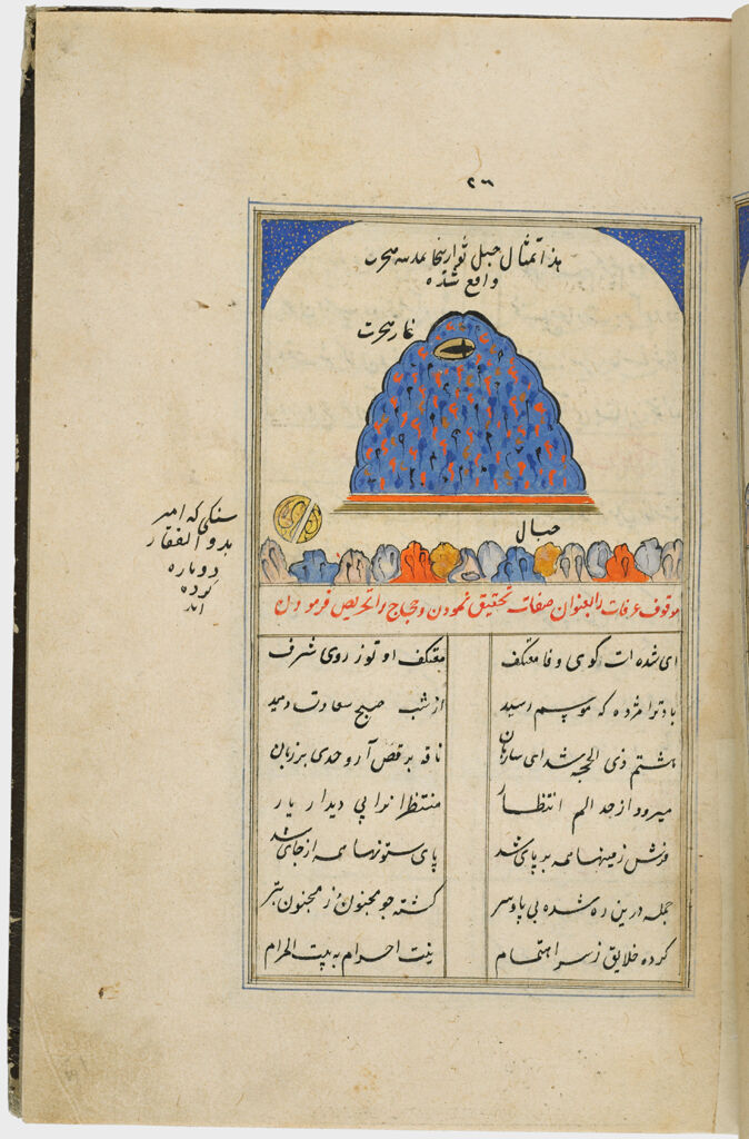 Painting With Text (Recto), Text (Verso), Folio 26 From A Manuscript Of A Majmu`a Of Persian Texts