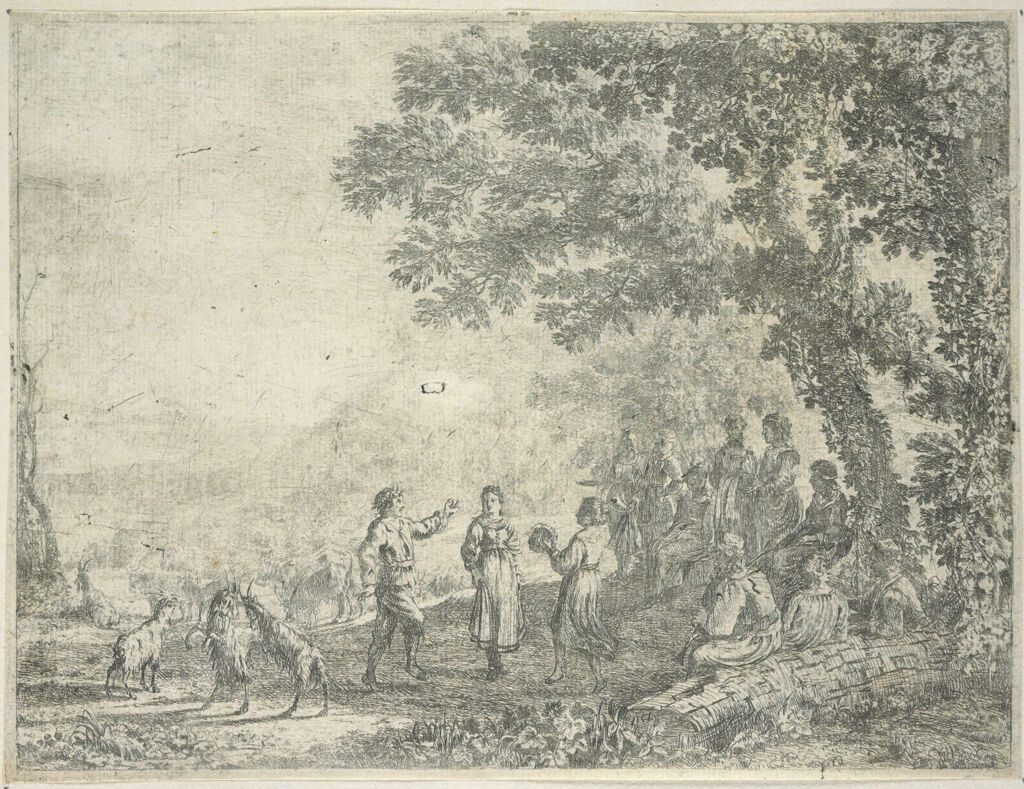 Landscape With A Country Dance, Large Plate
