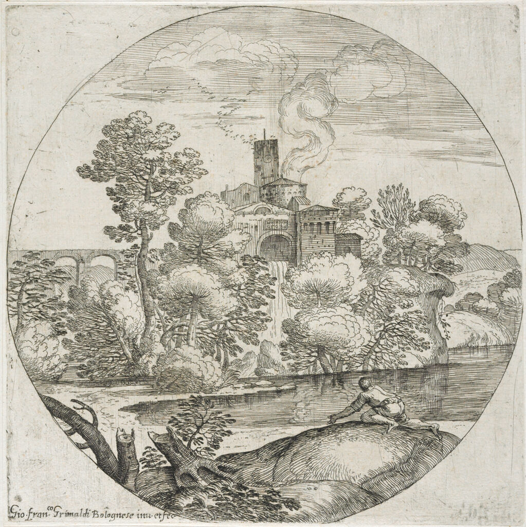 Landscape With A Man Crawling