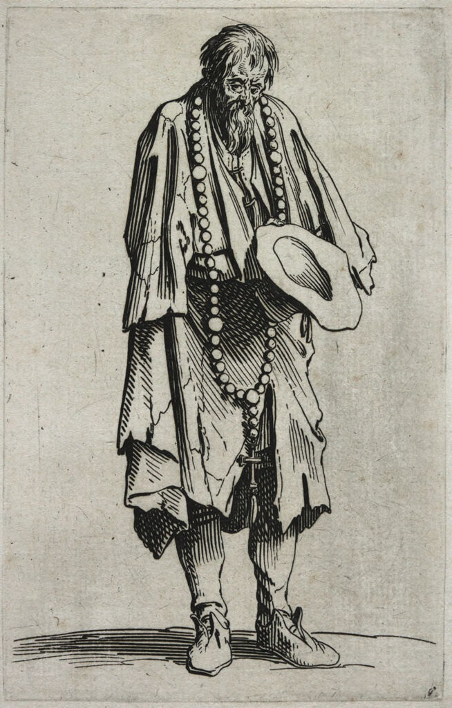 Beggar Man With A Rosary