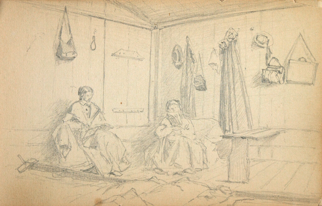 Interior Scene With Two Women